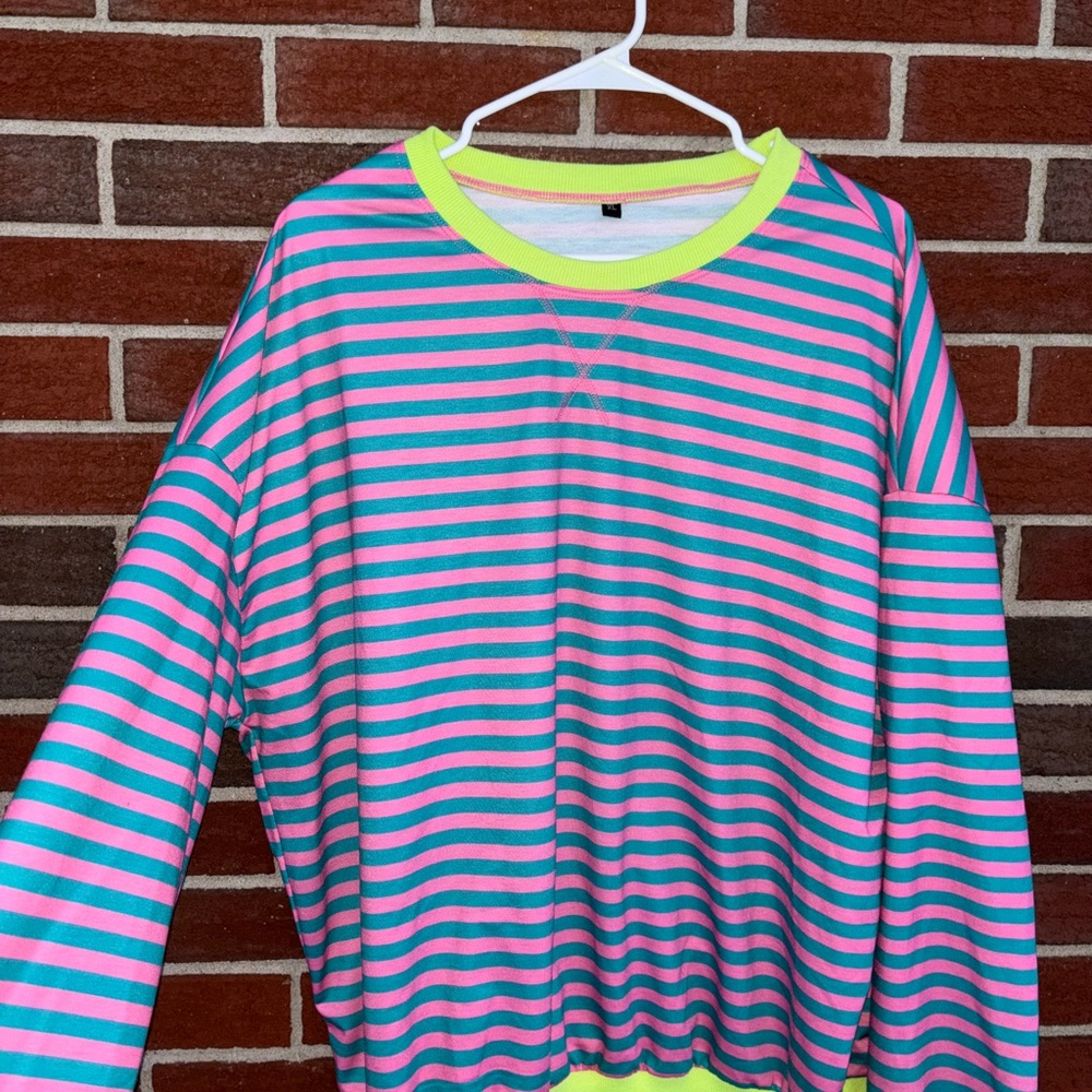 Striped crewneck